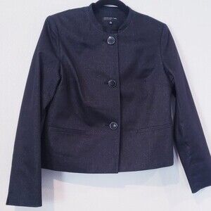 Jones New York Collection Black Shimmer Jacket Size 6